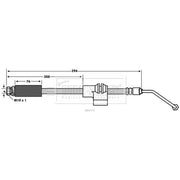 Borg & Beck Brake Hydraulic Hose Line Rear Right BBH7770