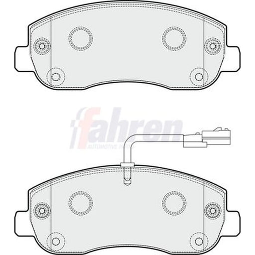 Fahren Front Brake Pad Set fits Ineos Grenadier Closed Off-Road 2022 on 3.0