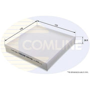 Comline Cabin Air Filter (Pollen Filter) EKF438