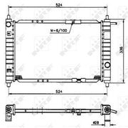 NRF Engine Radiator 53250