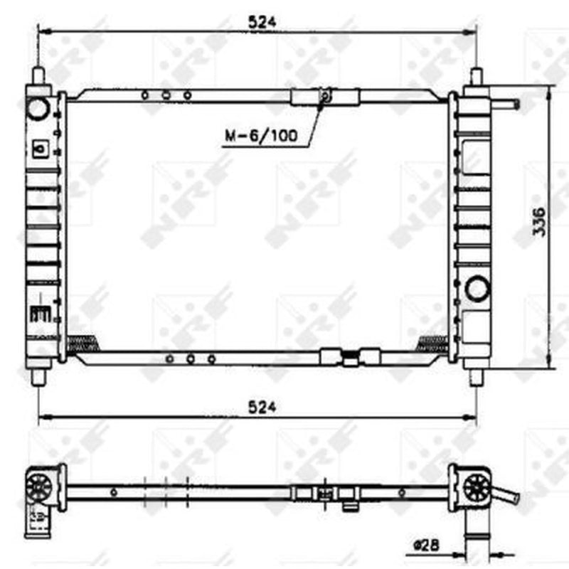 NRF Engine Radiator 53250