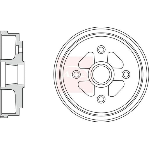 Apec Brake Drum Assembly Rear DRM9987