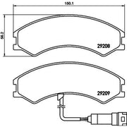 Mintex Front Brake Pad Set MDB3744
