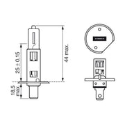 Bosch H1-12 V 55 W H1 Plus 150 Gigalight 1 987 301 135