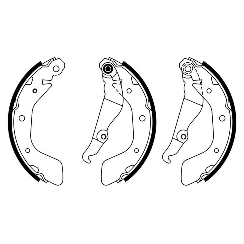 Bosch Brake Shoe Set Axle Kit 0 986 487 923