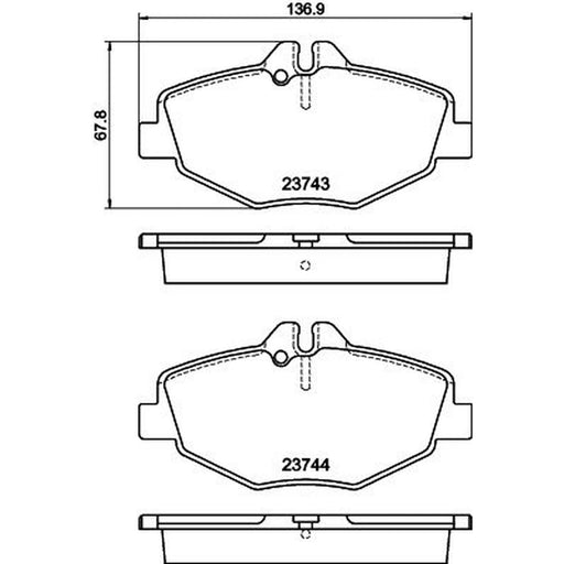 DON Front Brake Pad Set PCP1020