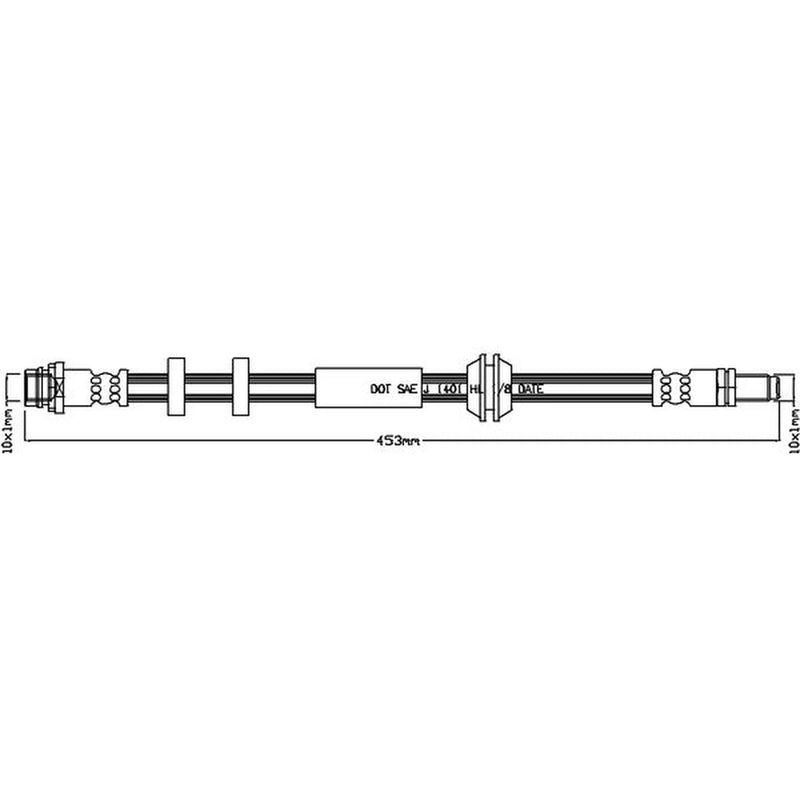 Juratek Brake Hydraulic Hose Line Right JBH1388