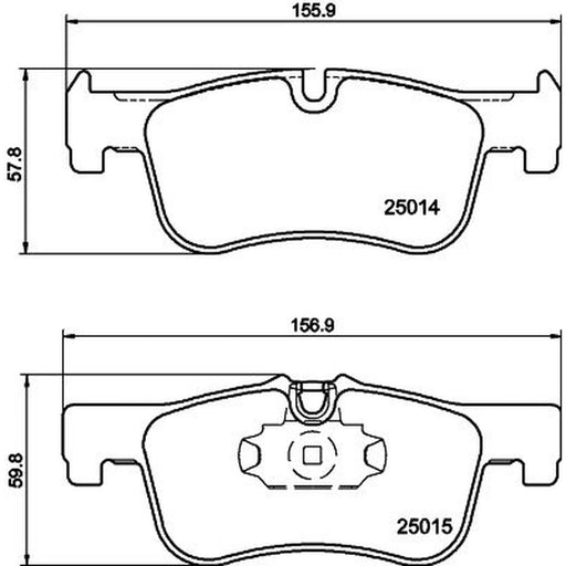 DON Front Brake Pad Set PCP1216