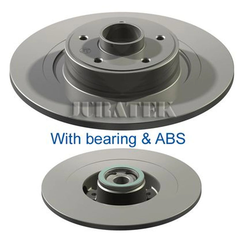 Juratek 2 x Solid Rear Brake Discs REN144C-x2
