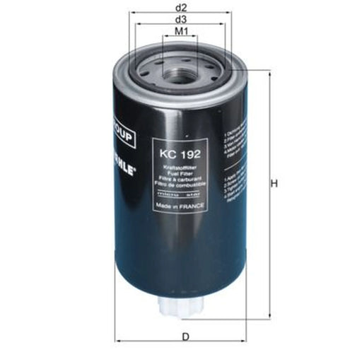 Mahle Fuel Filter Element KC 192