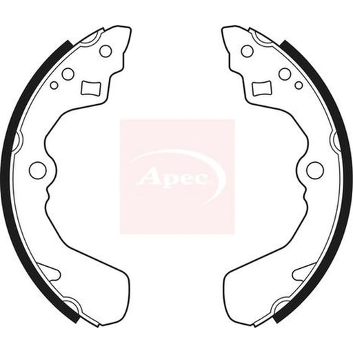 Apec Brake Shoe Set Axle Kit SHU483