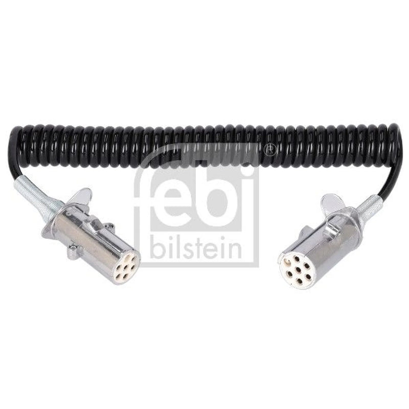 Febi Coiled Cable 7 Connectors 24V PU (Polyurethane) 09705