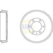 NAPA Brake Drum Assembly Rear NDR1027