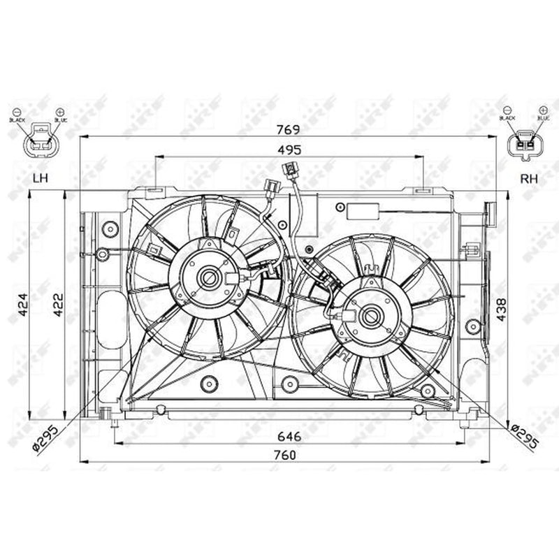 NRF Engine Cooling Fan 47568