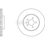 Fahren Front Brake Vented Discs & Pads fits Fiat Tipo 2015-2020 1.3 1.4 1.6