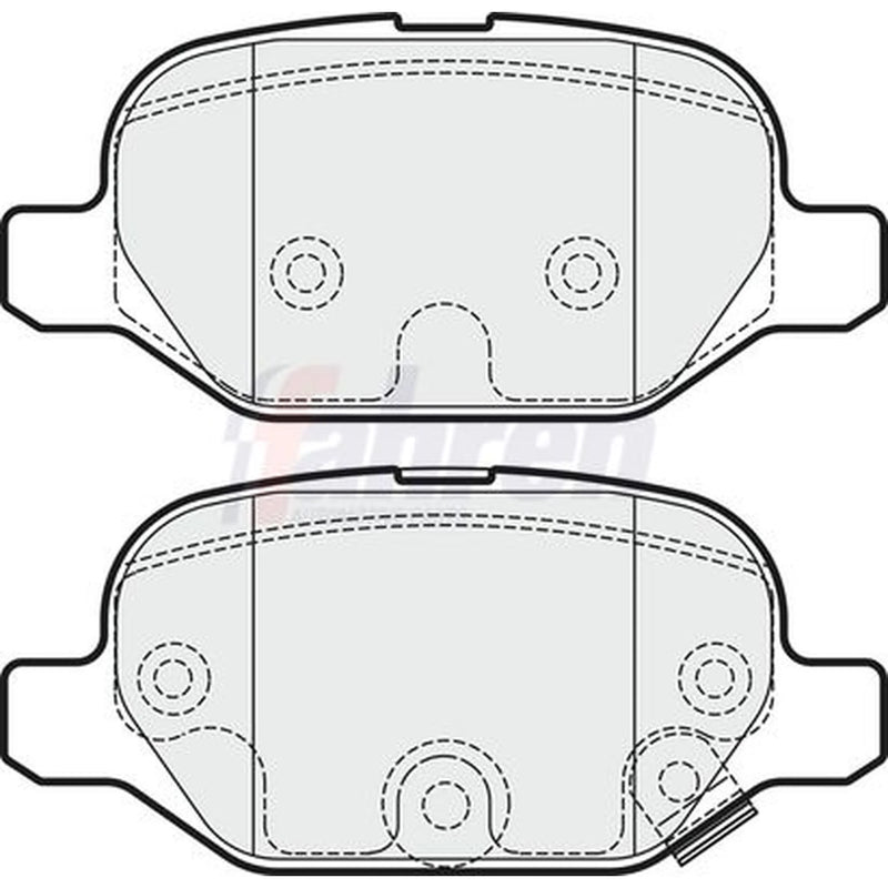 Fahren Rear Brake Pad Set FBP3516