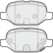 Fahren Rear Brake Pad Set fits Fiat Panda 2012 on 0.9 1.3
