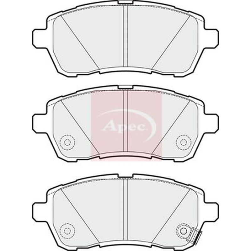 Apec Front Brake Pad Set PAD1706