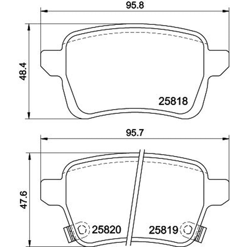 DON Rear Brake Pad Set PCP1613