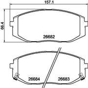 DON Front Brake Pad Set PCP2278