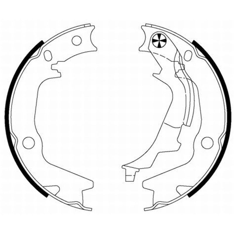 Textar Parking Brake Shoe Set 91075400