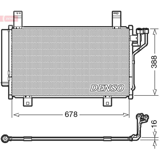 Denso Air Conditioning Condenser DCN44009