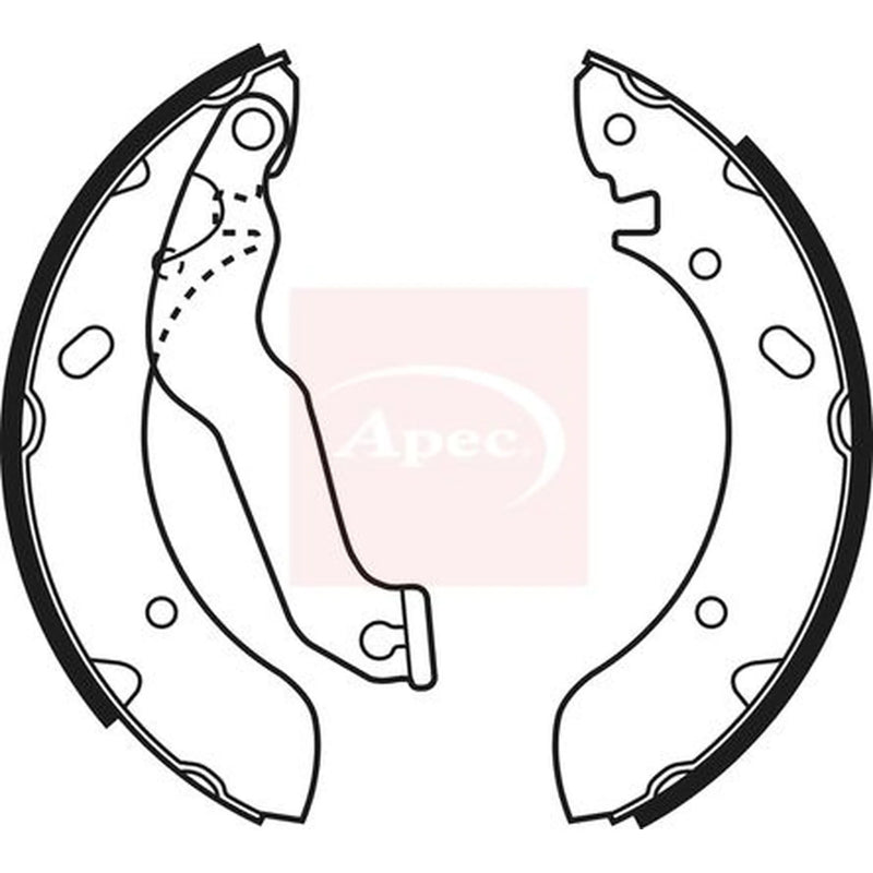 Apec Brake Shoe Set Axle Kit SHU522