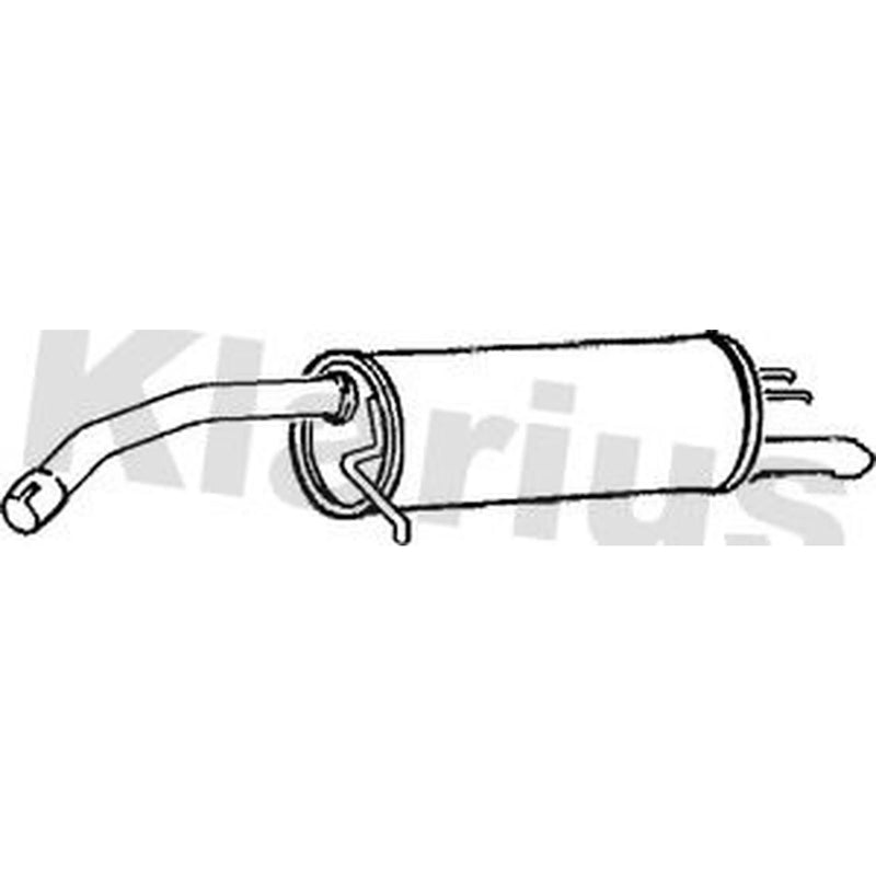 Klarius Box With Tail Pipe Rear FT768H