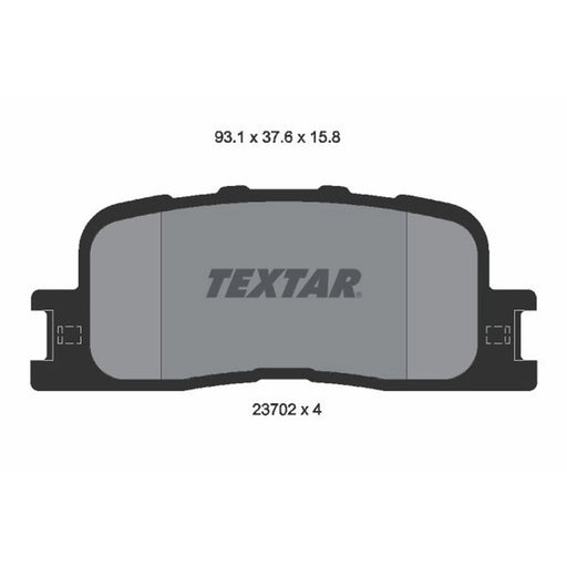 Textar Rear Brake Pad Set 2370201