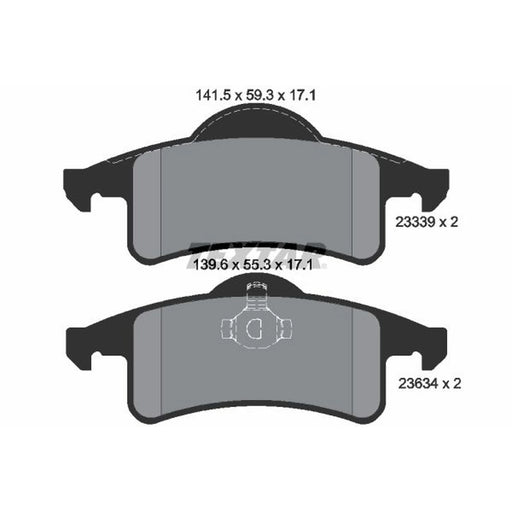 Textar Rear Brake Pad Set 2333901