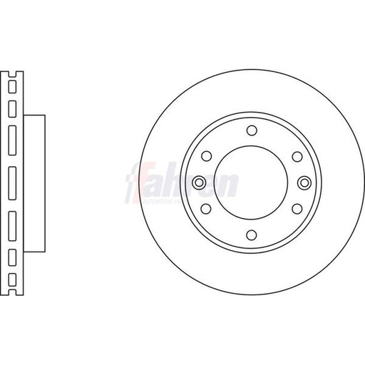 Fahren 2 x Vented Brake Discs fits Kia Sedona 2006-2015 2.2 2.7 2.9