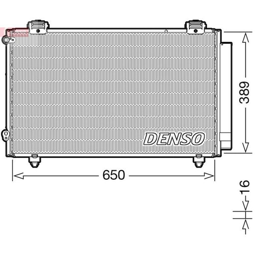 Denso Air Conditioning Condenser DCN50023