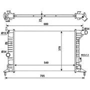 NRF Engine Radiator 509516