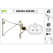 Valeo Electric Window Regulator Lifter Left Front 850394