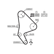 Gates Timing Belt & Water Pump Kit KP15590XS