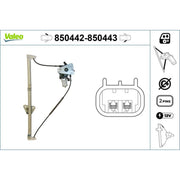 Valeo Electric Window Regulator Lifter Right Front 850443