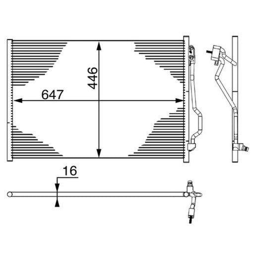Mahle Air Conditioning Condenser AC 6 000S
