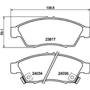 DON Front Brake Pad Set PCP1295