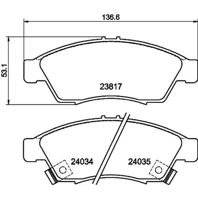 DON Front Brake Pad Set PCP1295
