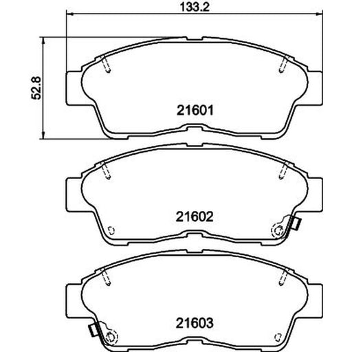 Mintex Front Brake Pad Set MDB1658