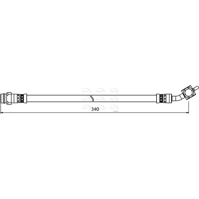 Apec Brake Hydraulic Hose Line outer HOS3925
