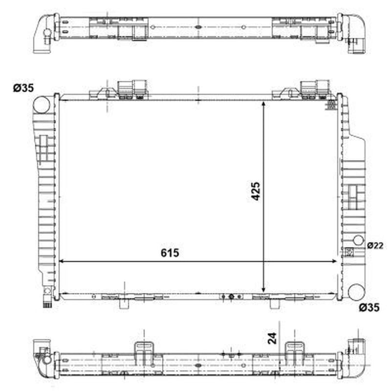 NRF Engine Radiator 51284