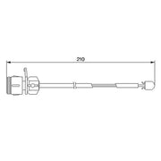 Bosch Brake Pad Wear Sensor Front 1 987 474 938