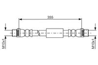 Bosch Brake Hydraulic Hose Line 1987481665