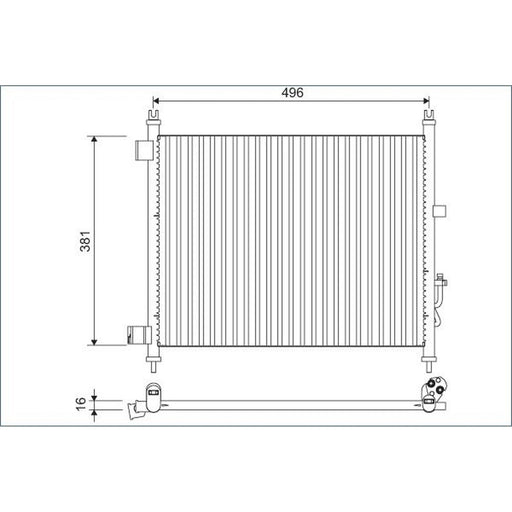 Valeo Air Conditioning Condenser 822630