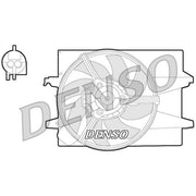 Denso Engine Cooling Fan fits Ford Fiesta V 2001-2010 1.3 1.4
