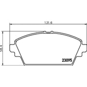 Mintex Front Brake Pad Set MDB2117