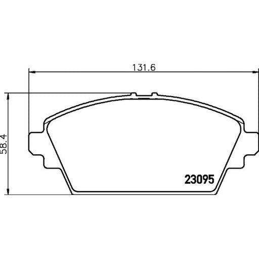 Mintex Front Brake Pad Set MDB2117