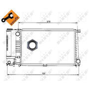 NRF Engine Radiator 50568