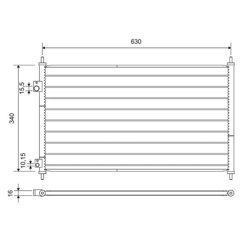 Valeo Air Conditioning Condenser 812713